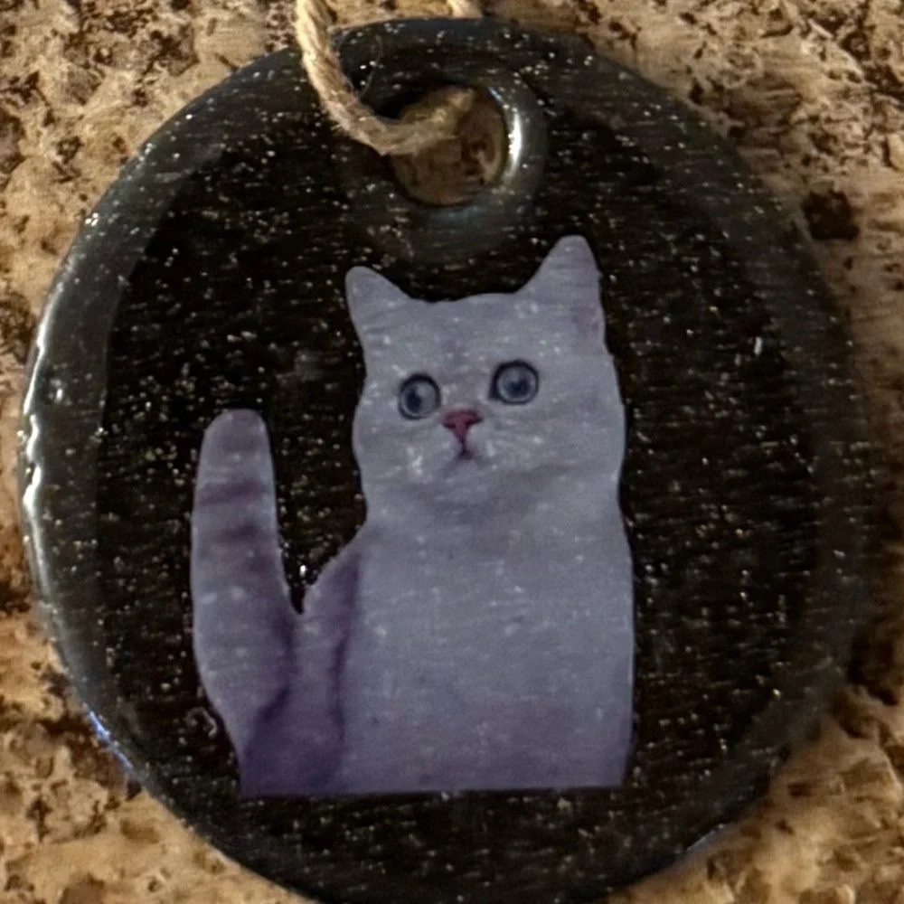 ❤️Handcrafted Black Cat Ornament